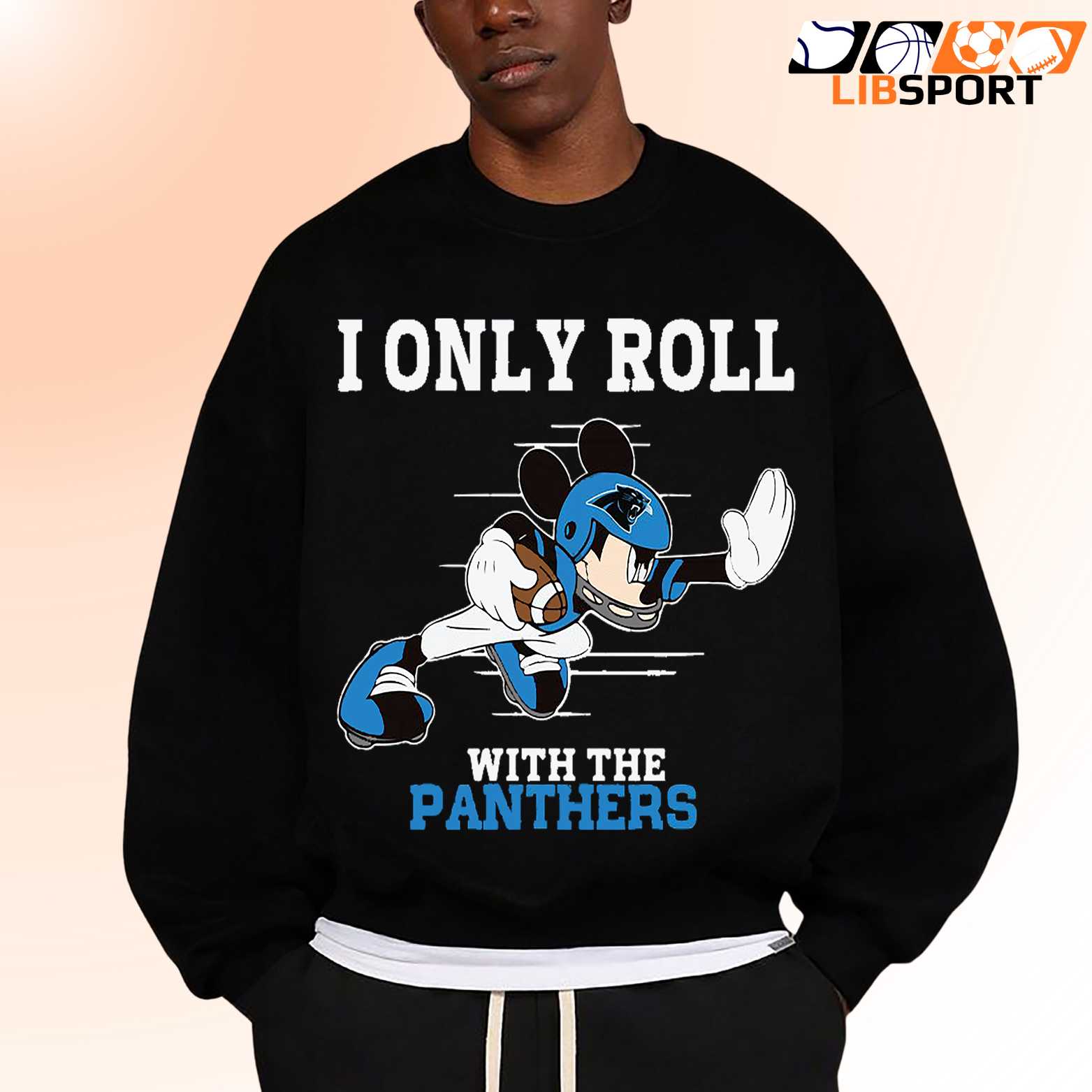 I Only Roll With The Panthers T Shirt, Carolina Nfl Unisex Tee, Game Day Shirt